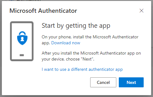 Microsoft Authenicator popup
