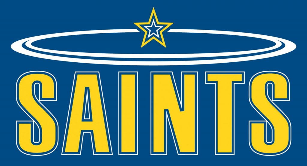 SHU Saints logo Blue