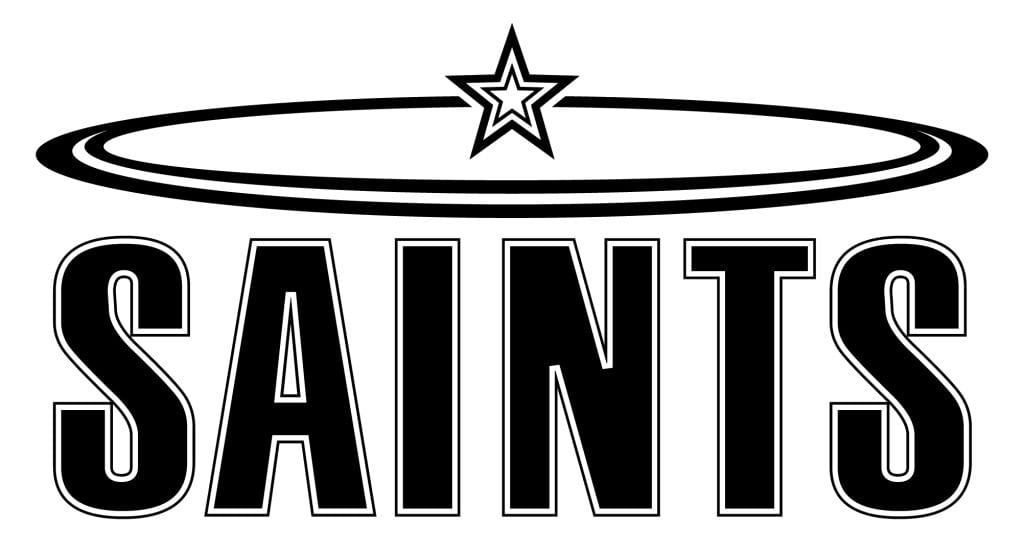 SHU Saints Logo - Black & White